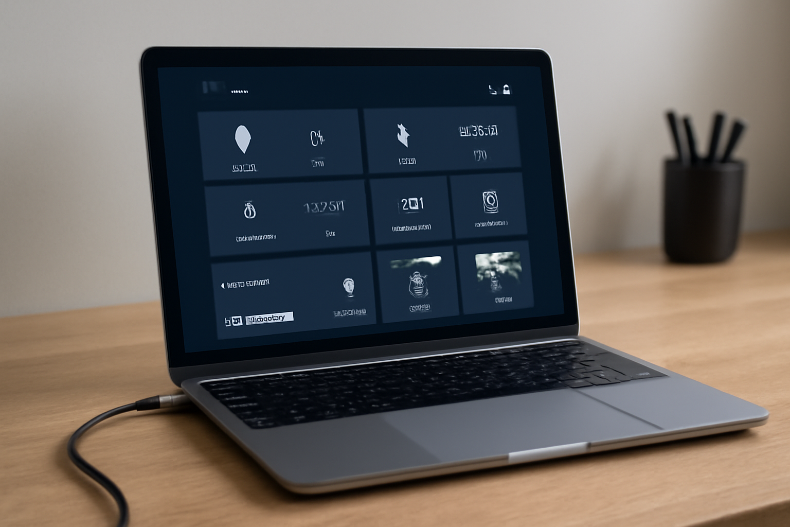 Laptop server with Home Assistant interface